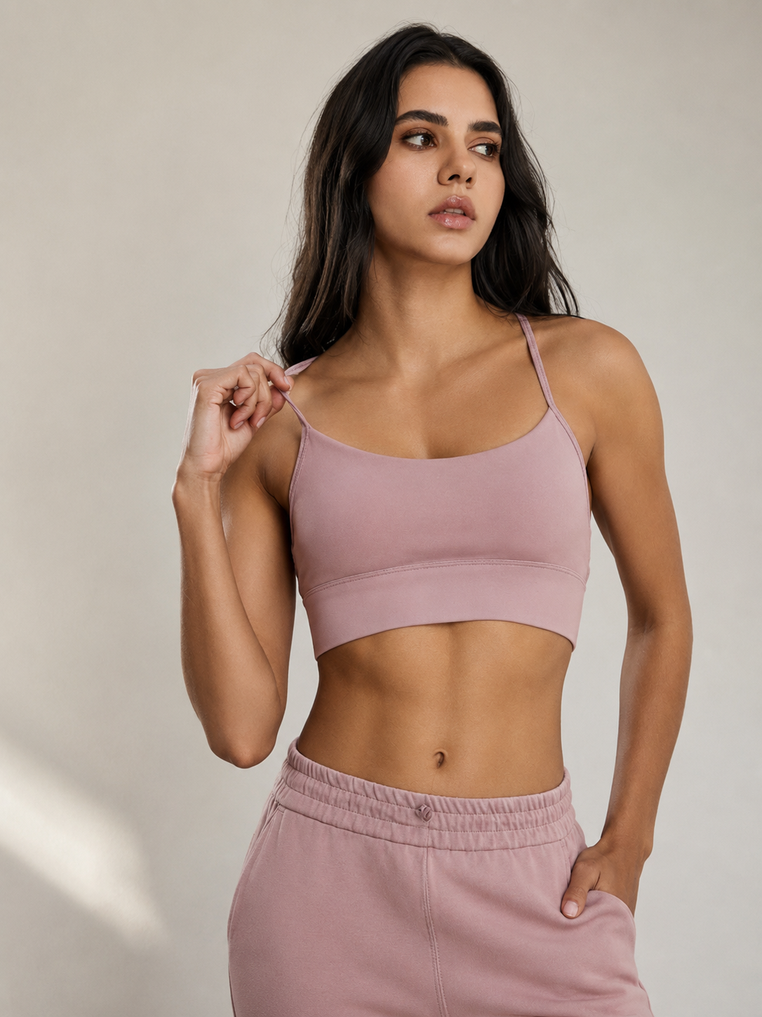 Kinetiv Women's Y-Back Yoga Sports Bra - Medium Support Racerback