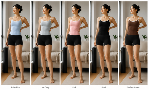 Kinetiv Women's Back Support Yoga Top - Cross-Back Sports Tank