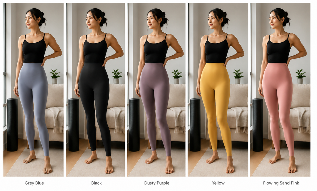 Kinetiv Women's Scrunch Butt-Lift Yoga Leggings - High-Waist Seamless Gym Tights