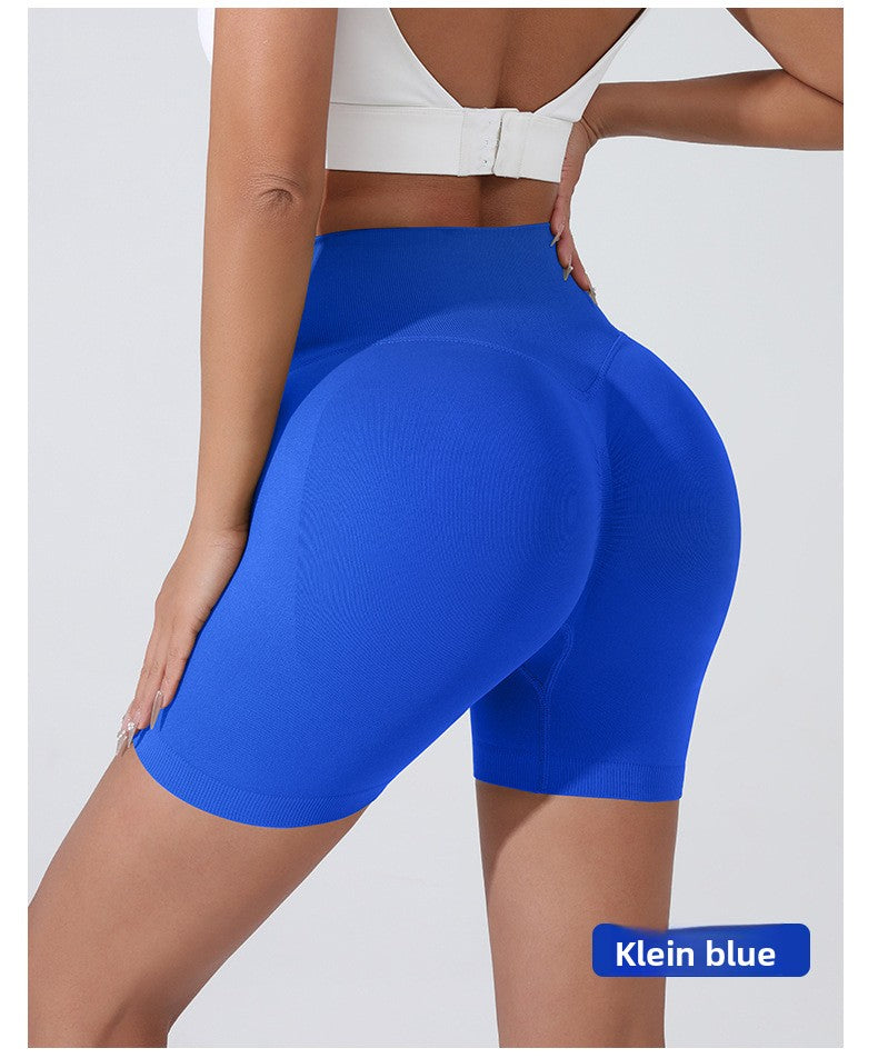 Kinetiv Women's Tummy Control Yoga Shorts - High-Waist Gym Shorts