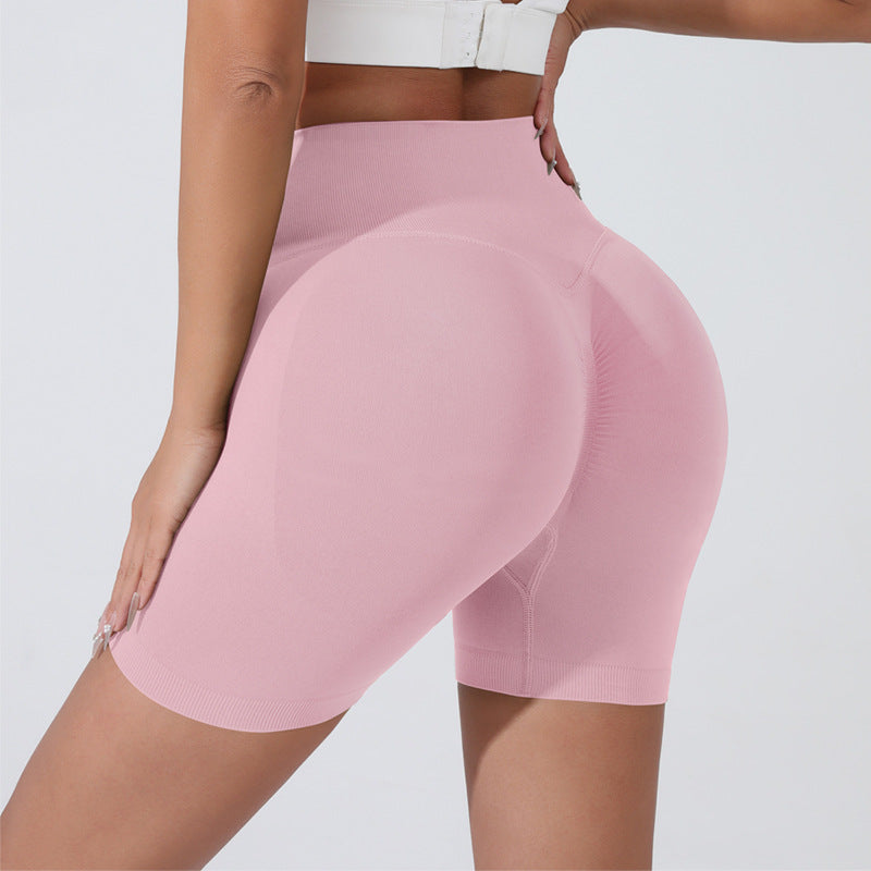 Kinetiv Women's Tummy Control Yoga Shorts - High-Waist Gym Shorts