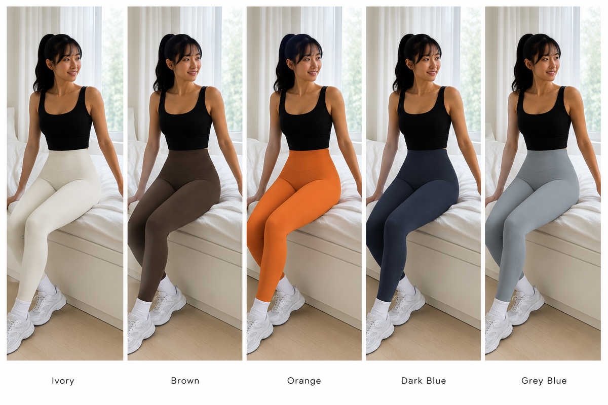 Kinetiv Women's High-Waist Quick-Dry Yoga Pants - Seamless Leggings