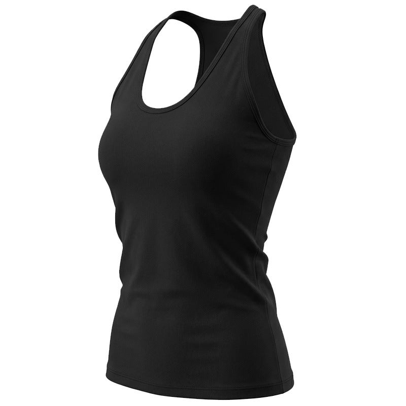 Kinetiv Women's Sleeveless Yoga Top - Built-In Chest Pad Sports Tank