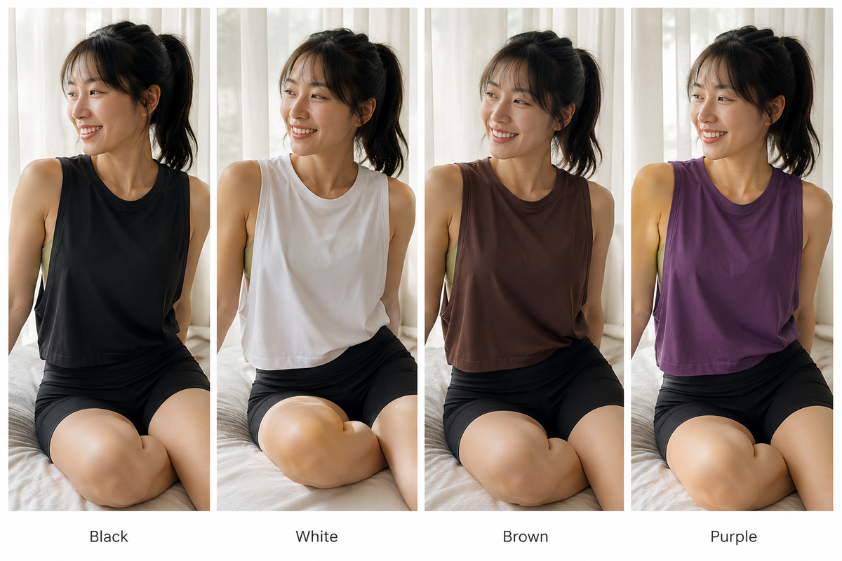 Kinetiv Women's Loose Sleeveless Sports Vest - Relaxed Yoga Tank