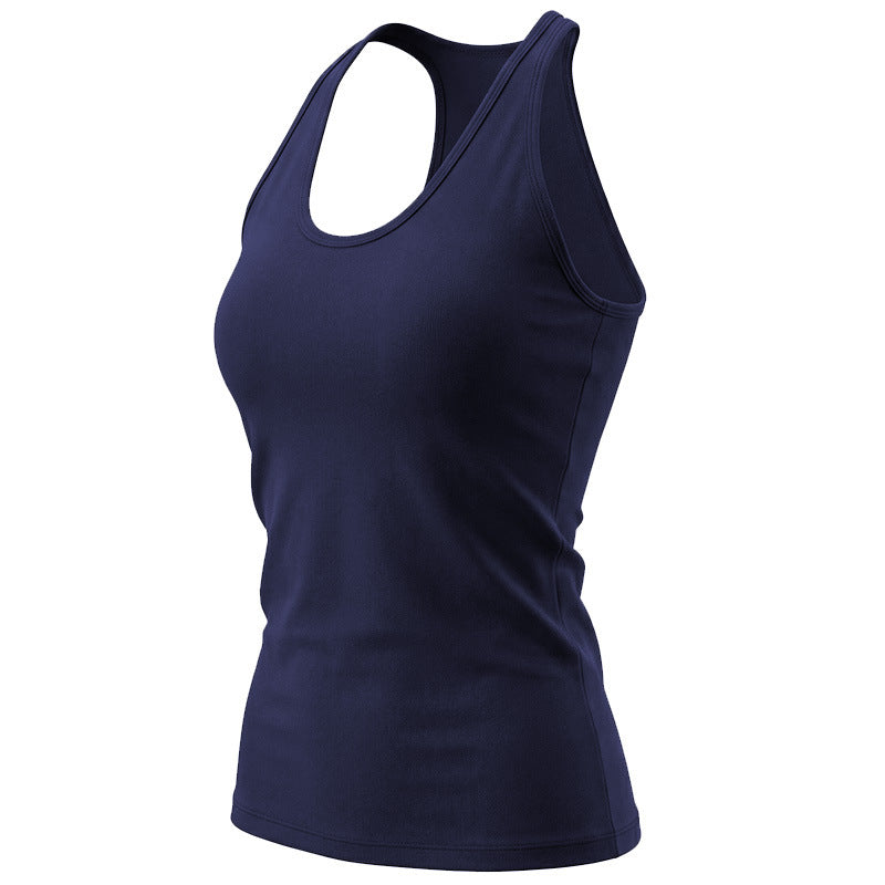 Kinetiv Women's Sleeveless Yoga Top - Built-In Chest Pad Sports Tank