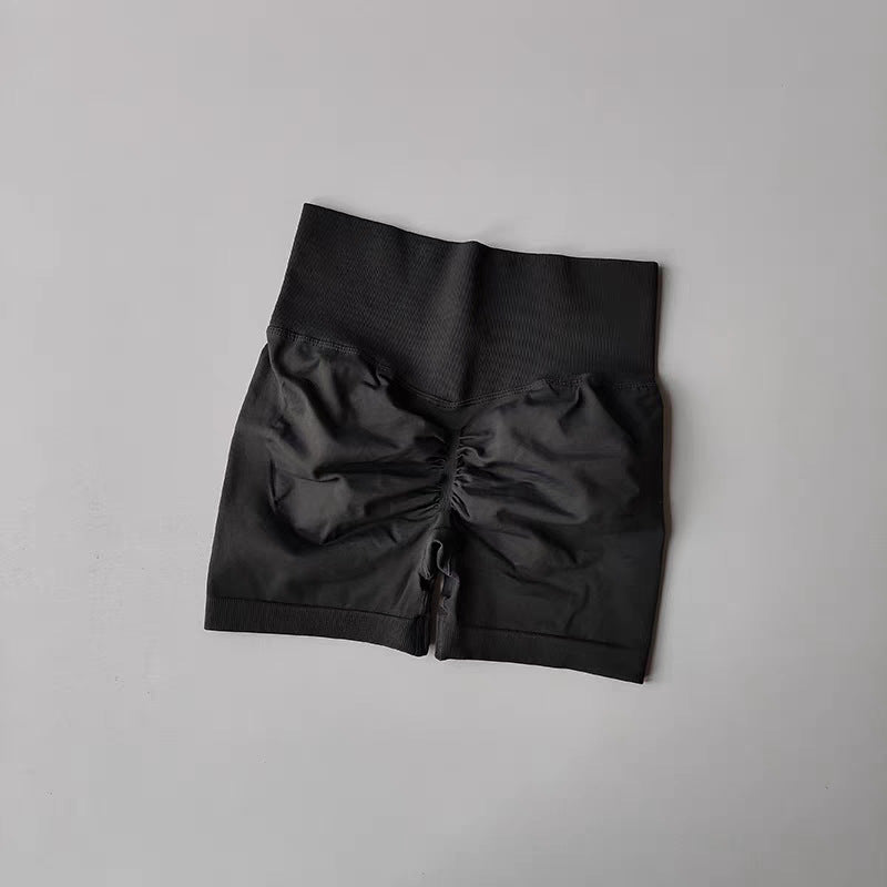 Kinetiv Women's Tummy Control Yoga Shorts - High-Waist Gym Shorts