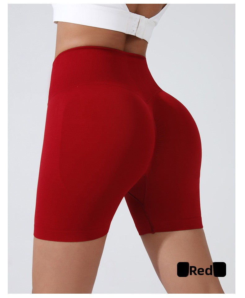 Kinetiv Women's Tummy Control Yoga Shorts - High-Waist Gym Shorts
