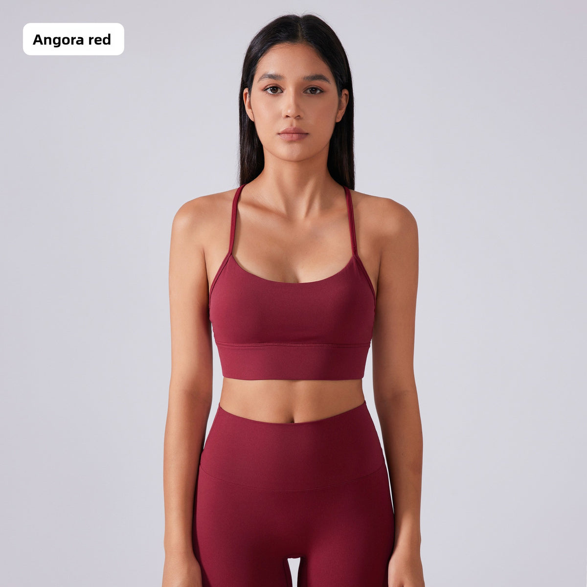 Kinetiv Women's Y-Back Yoga Sports Bra - Medium Support Racerback