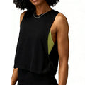 Kinetiv Women's Loose Sleeveless Sports Vest - Relaxed Yoga Tank