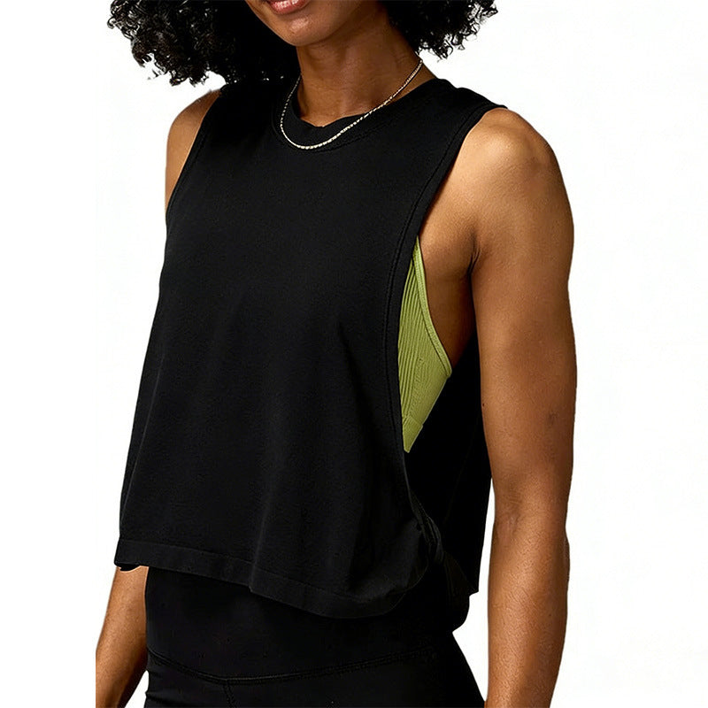 Kinetiv Women's Loose Sleeveless Sports Vest - Relaxed Yoga Tank