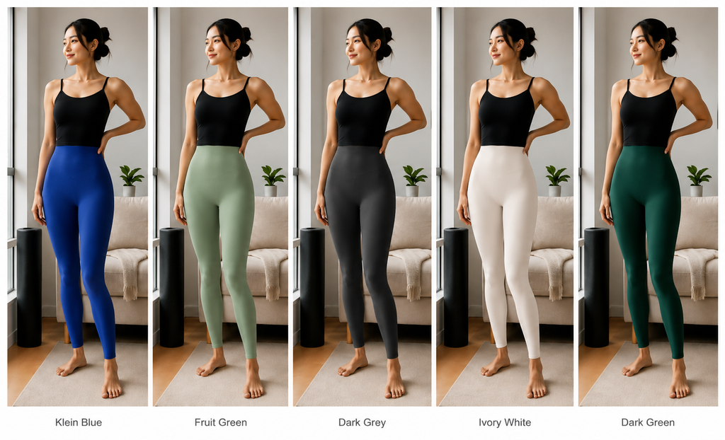 Kinetiv Women's Scrunch Butt-Lift Yoga Leggings - High-Waist Seamless Gym Tights