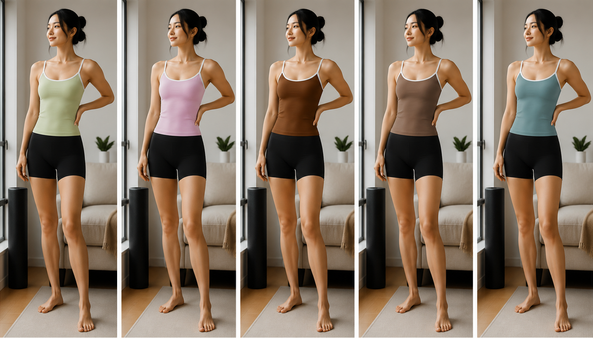 Kinetiv Women's Back Support Yoga Top - Cross-Back Sports Tank