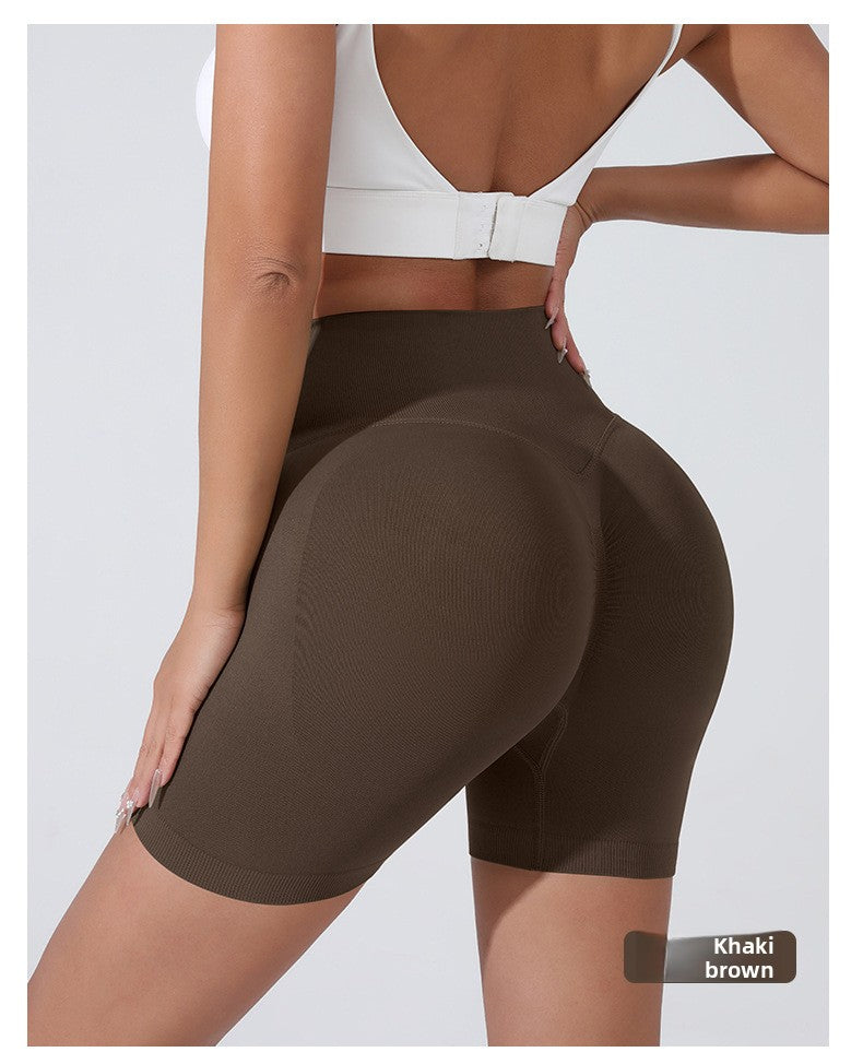 Kinetiv Women's Tummy Control Yoga Shorts - High-Waist Gym Shorts