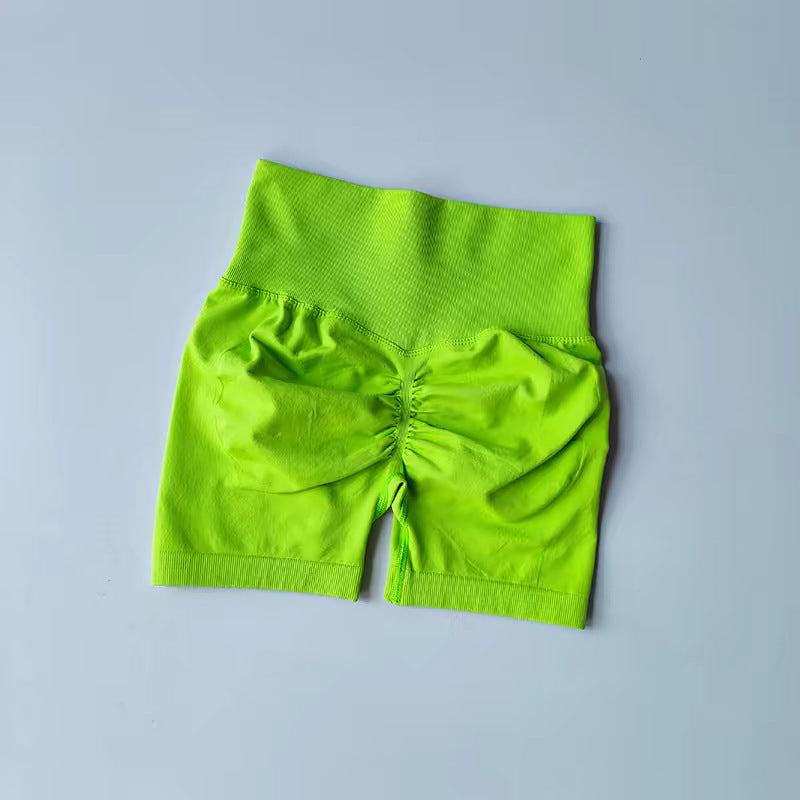 Kinetiv Women's Tummy Control Yoga Shorts - High-Waist Gym Shorts