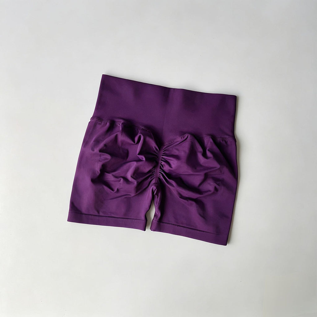 Kinetiv Women's Tummy Control Yoga Shorts - High-Waist Gym Shorts