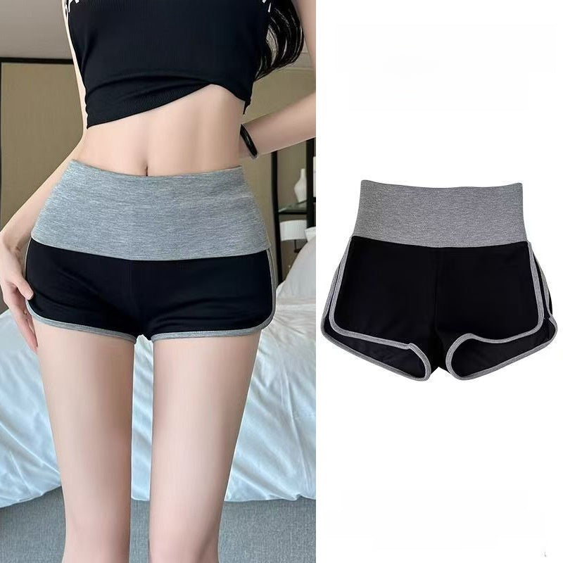 Kinetiv Women's Side-Striped High-Waist Yoga Shorts - Sport Shorts