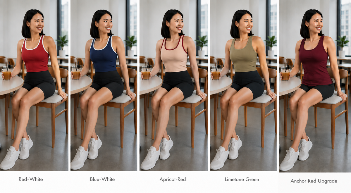 Kinetiv Women's Sleeveless Yoga Top - Built-In Chest Pad Sports Tank