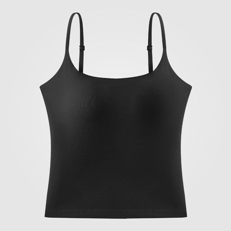 Kinetiv Women's Yoga Camisole - Built-In Chest Pad Sports Top
