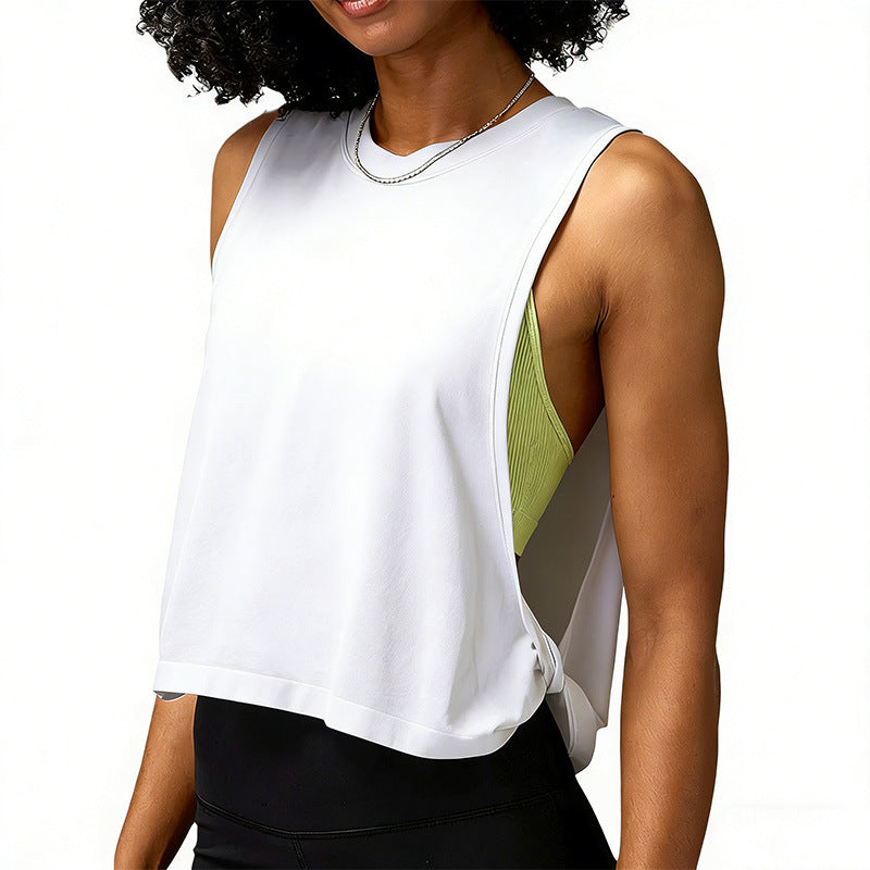 Kinetiv Women's Loose Sleeveless Sports Vest - Relaxed Yoga Tank