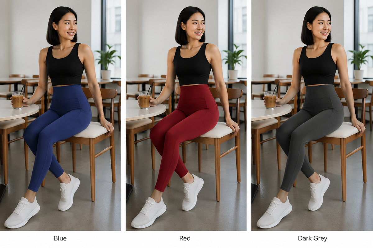 Kinetiv Women's Yoga Pants with Phone Pocket - High-Waist Leggings