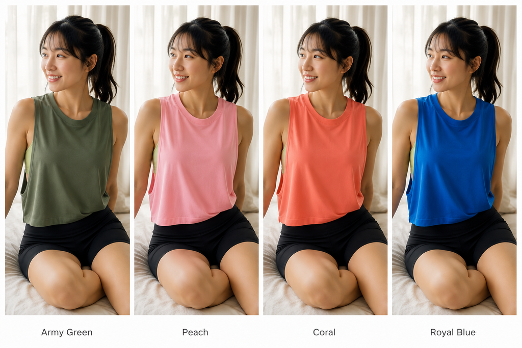 Kinetiv Women's Loose Sleeveless Sports Vest - Relaxed Yoga Tank