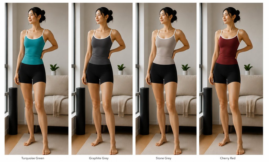 Kinetiv Women's Back Support Yoga Top - Cross-Back Sports Tank