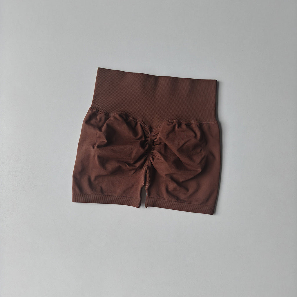 Kinetiv Women's Tummy Control Yoga Shorts - High-Waist Gym Shorts