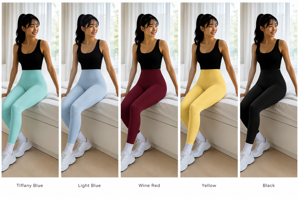 Kinetiv Women's High-Waist Quick-Dry Yoga Pants - Seamless Leggings