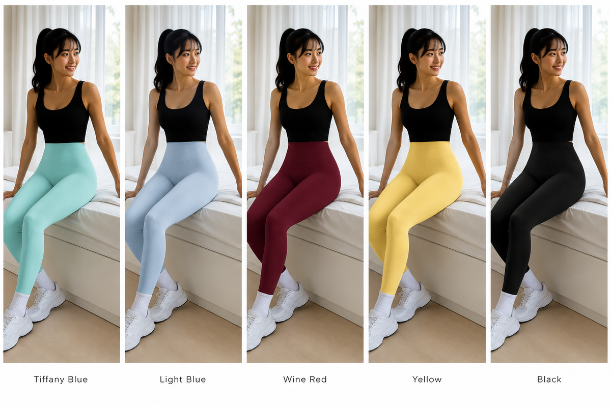 Kinetiv Women's High-Waist Quick-Dry Yoga Pants - Seamless Leggings