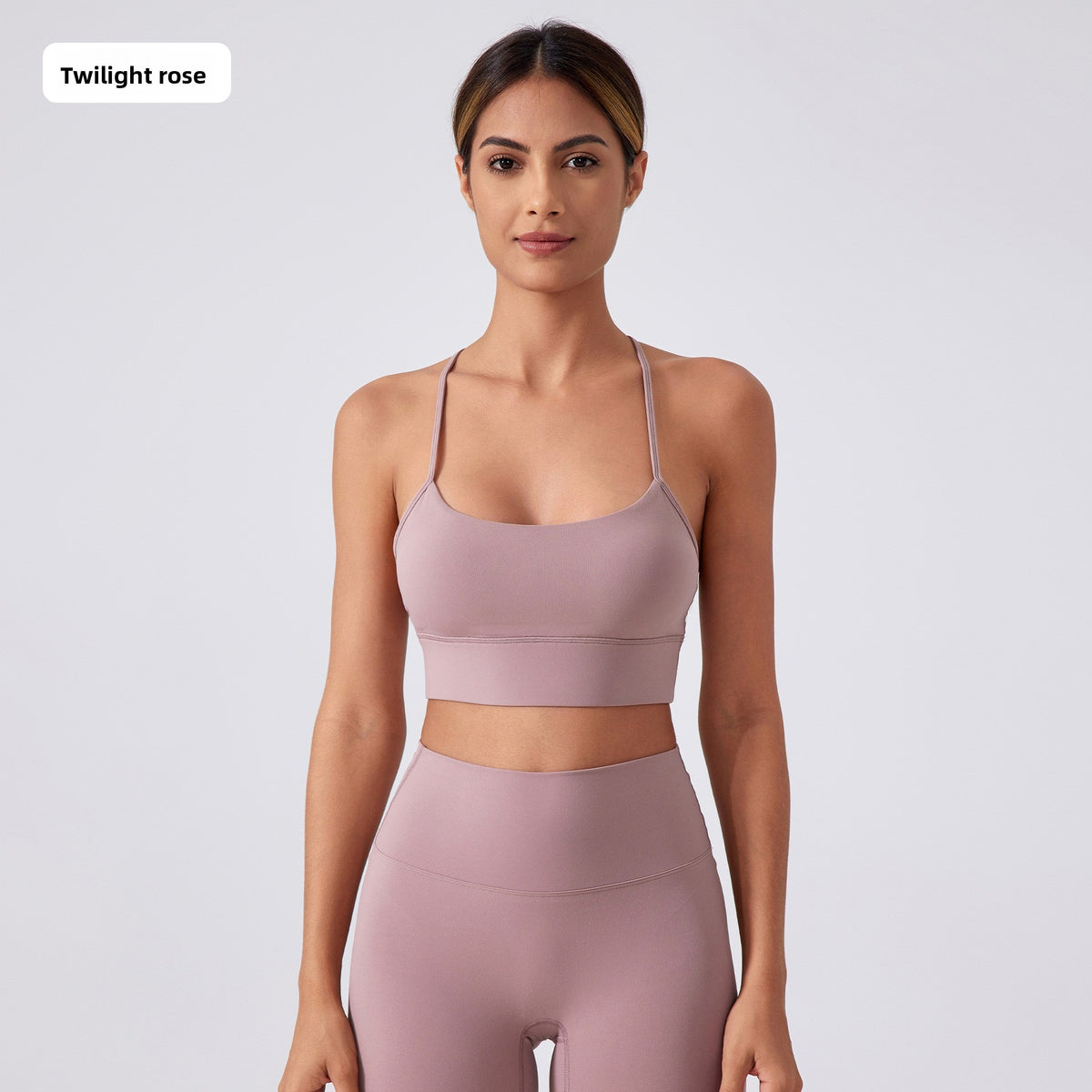 Kinetiv Women's Y-Back Yoga Sports Bra - Medium Support Racerback