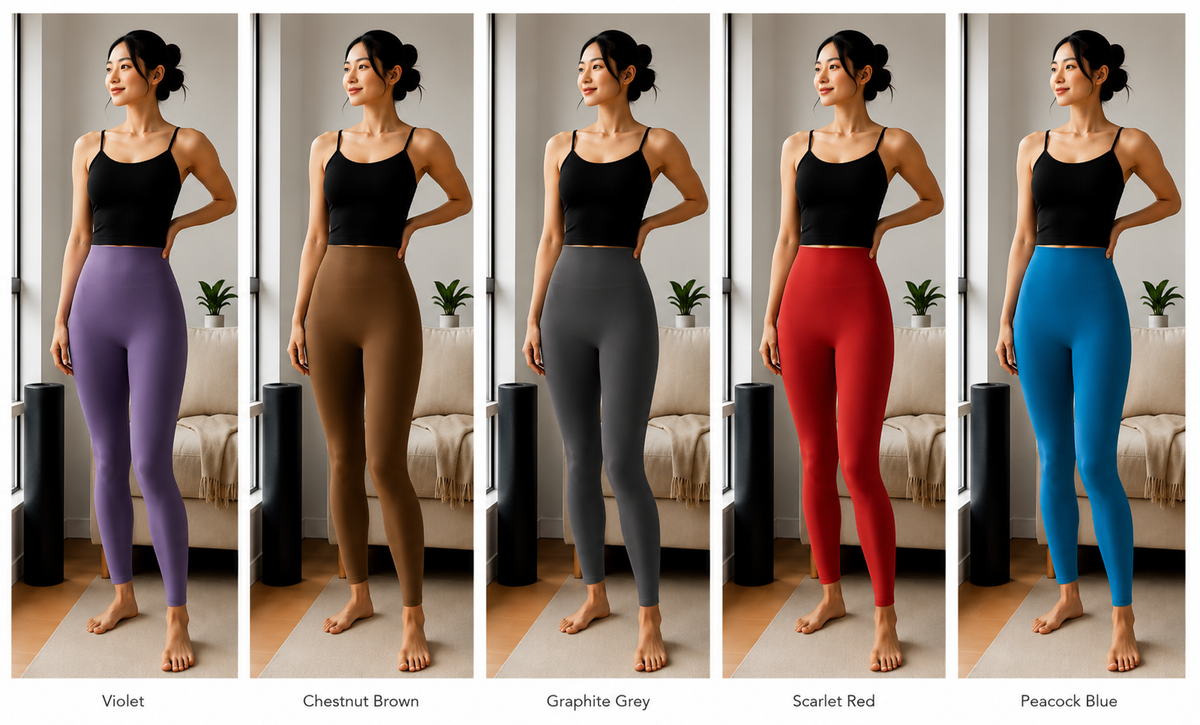 Kinetiv Women's Scrunch Butt-Lift Yoga Leggings - High-Waist Seamless Gym Tights
