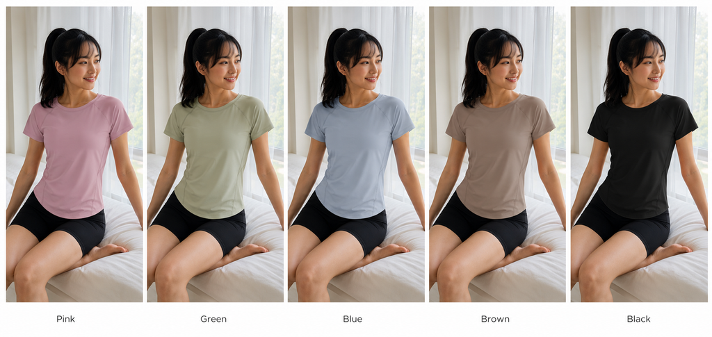 Kinetiv Women's Slim-Fit Running Tee - Quick-Dry Yoga T-Shirt