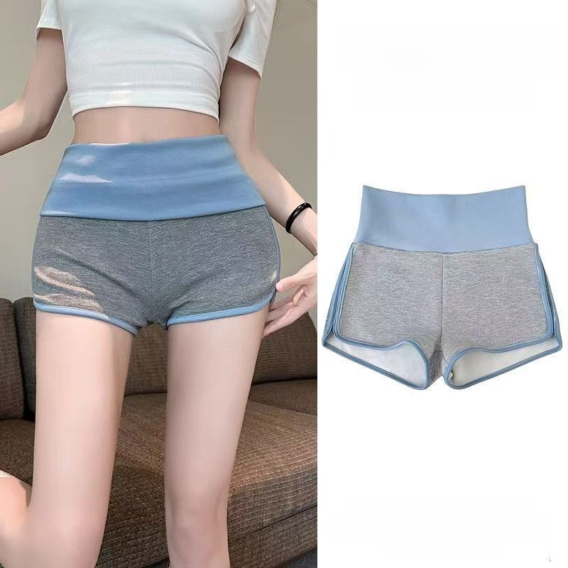 Kinetiv Women's Side-Striped High-Waist Yoga Shorts - Sport Shorts