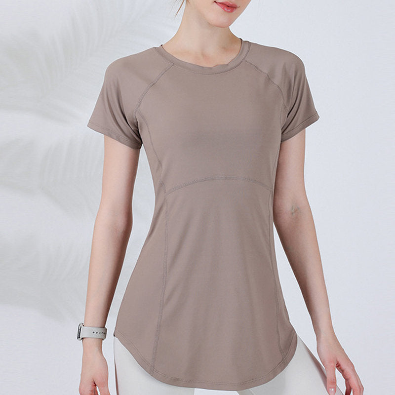 Kinetiv Women's Slim-Fit Running Tee - Quick-Dry Yoga T-Shirt