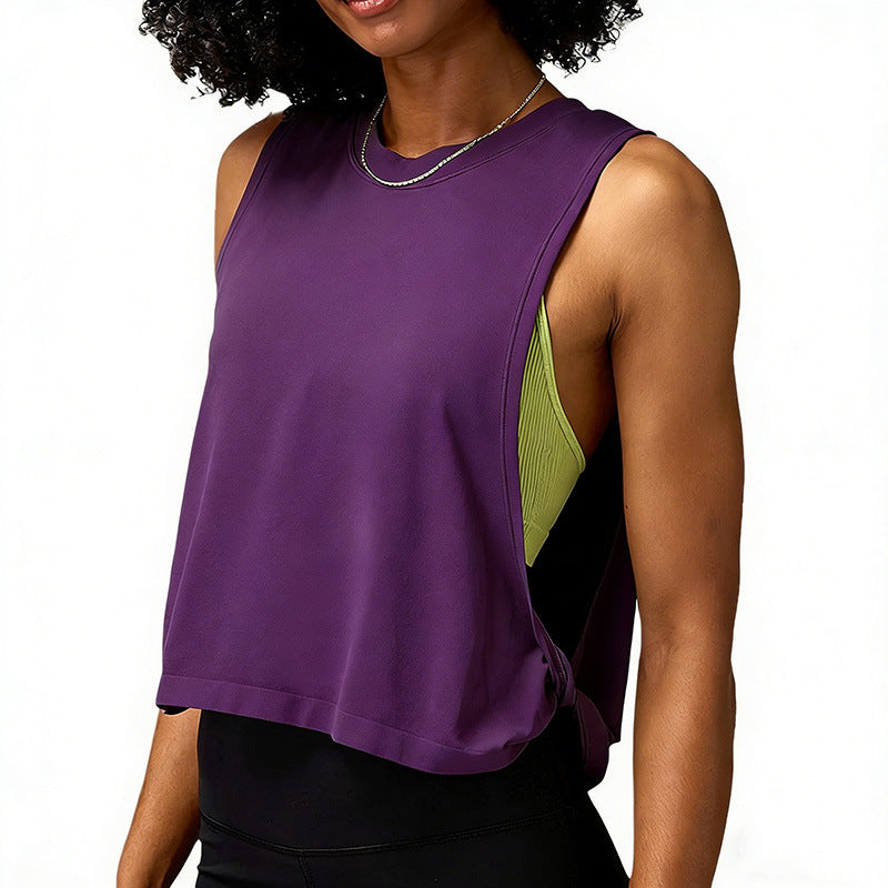 Kinetiv Women's Loose Sleeveless Sports Vest - Relaxed Yoga Tank