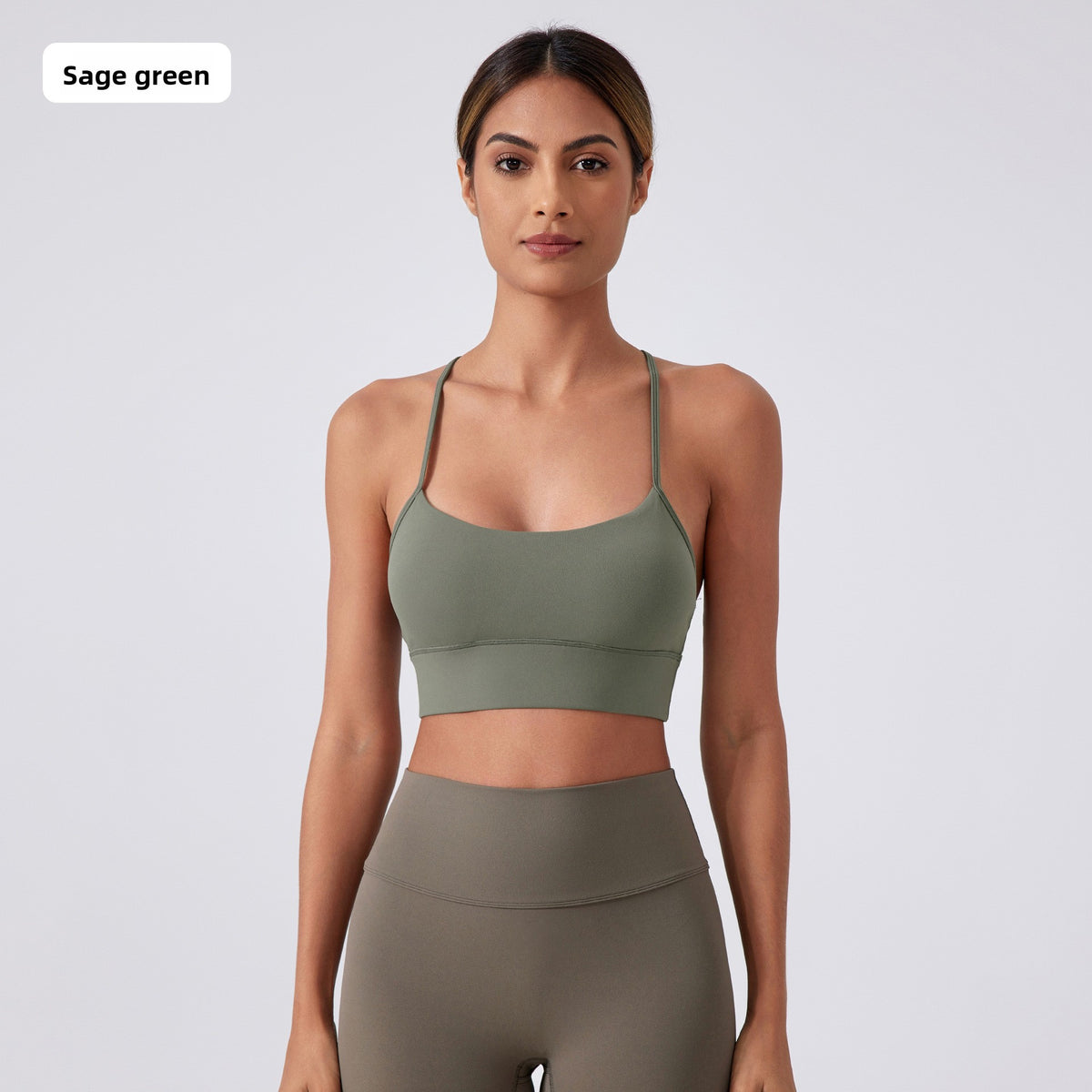 Kinetiv Women's Y-Back Yoga Sports Bra - Medium Support Racerback