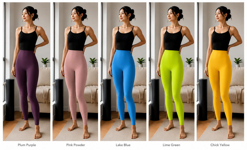 Kinetiv Women's Scrunch Butt-Lift Yoga Leggings - High-Waist Seamless Gym Tights