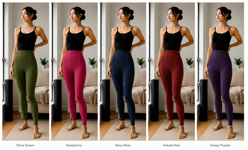 Kinetiv Women's Scrunch Butt-Lift Yoga Leggings - High-Waist Seamless Gym Tights