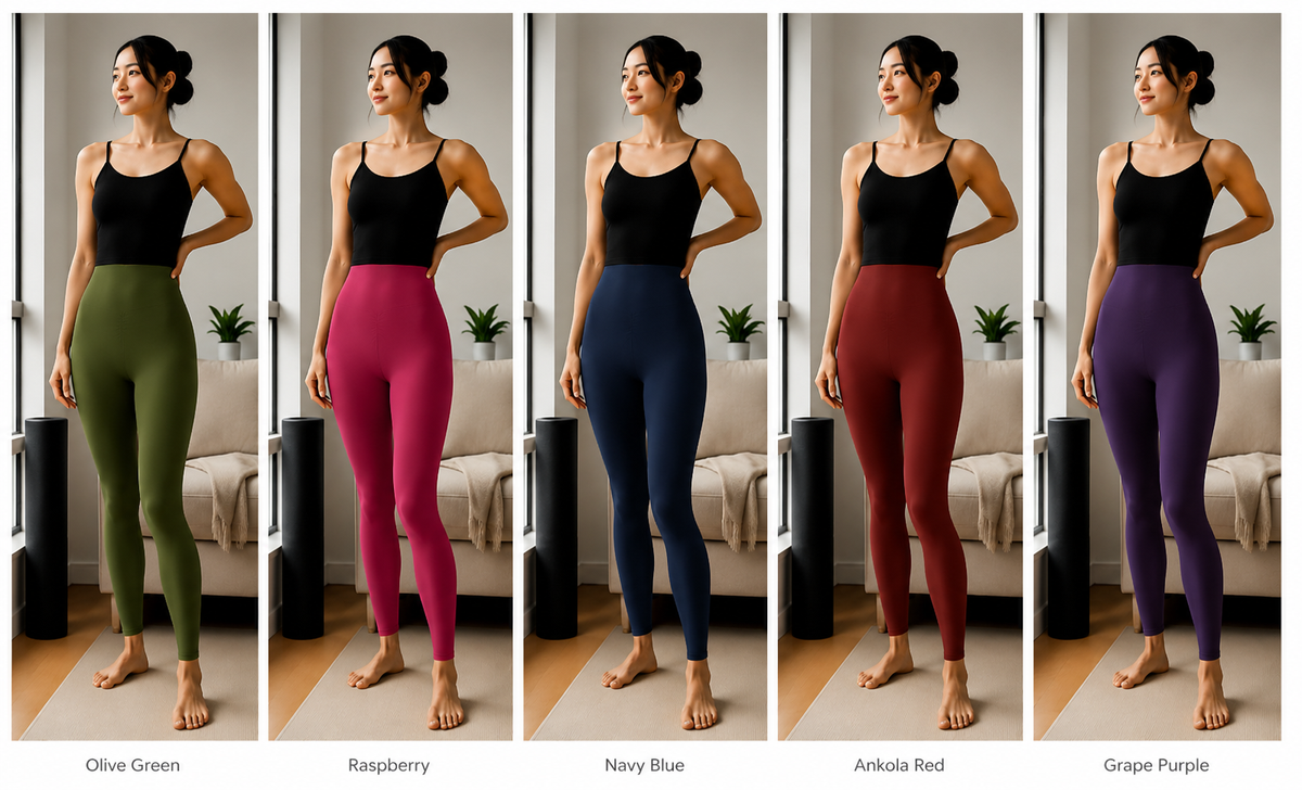 Kinetiv Women's Scrunch Butt-Lift Yoga Leggings - High-Waist Seamless Gym Tights