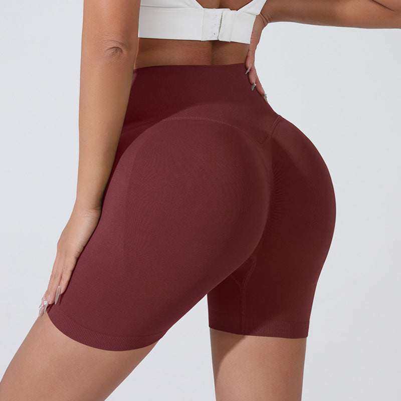 Kinetiv Women's Tummy Control Yoga Shorts - High-Waist Gym Shorts