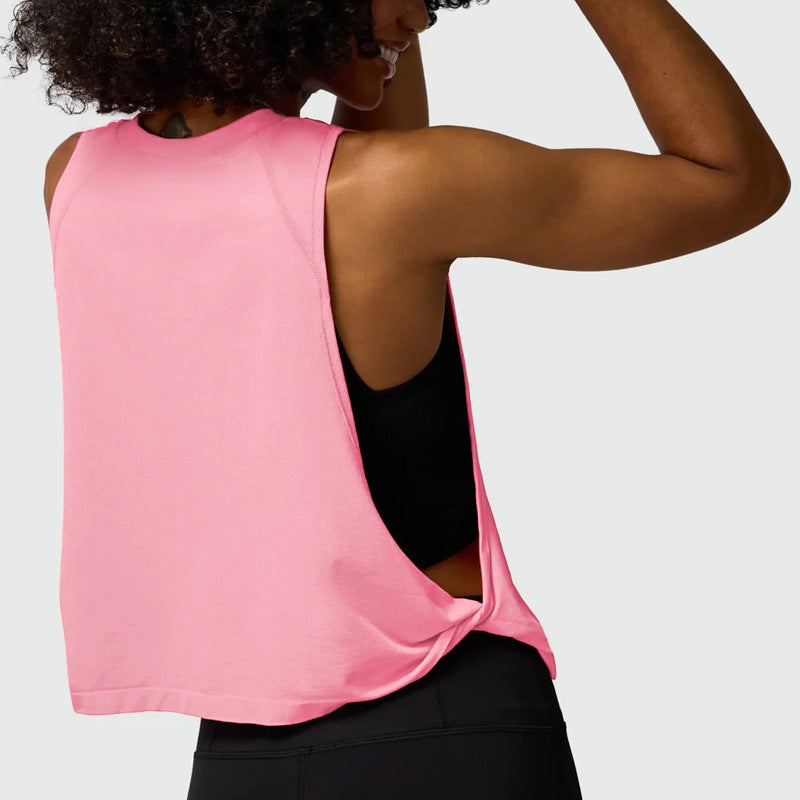 Kinetiv Women's Loose Sleeveless Sports Vest - Relaxed Yoga Tank