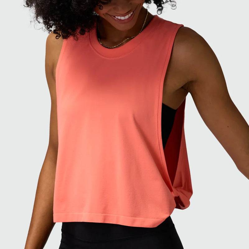 Kinetiv Women's Loose Sleeveless Sports Vest - Relaxed Yoga Tank