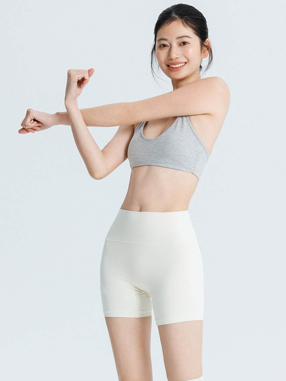 Kinetiv Women's Halter Sports Bra - Fixed-Cup Padded Yoga Top