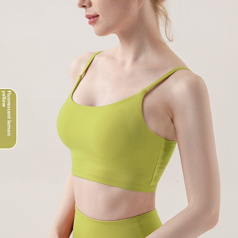 Kinetiv Women's Yoga Sports Bra - Medium Support Racerback Top
