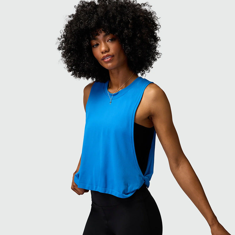 Kinetiv Women's Loose Sleeveless Sports Vest - Relaxed Yoga Tank