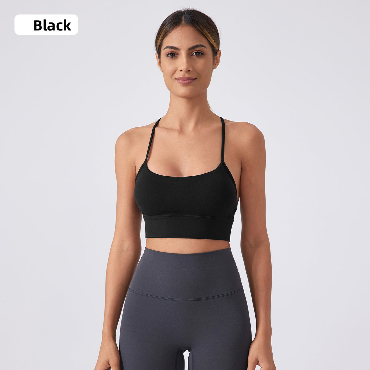 Kinetiv Women's Y-Back Yoga Sports Bra - Medium Support Racerback