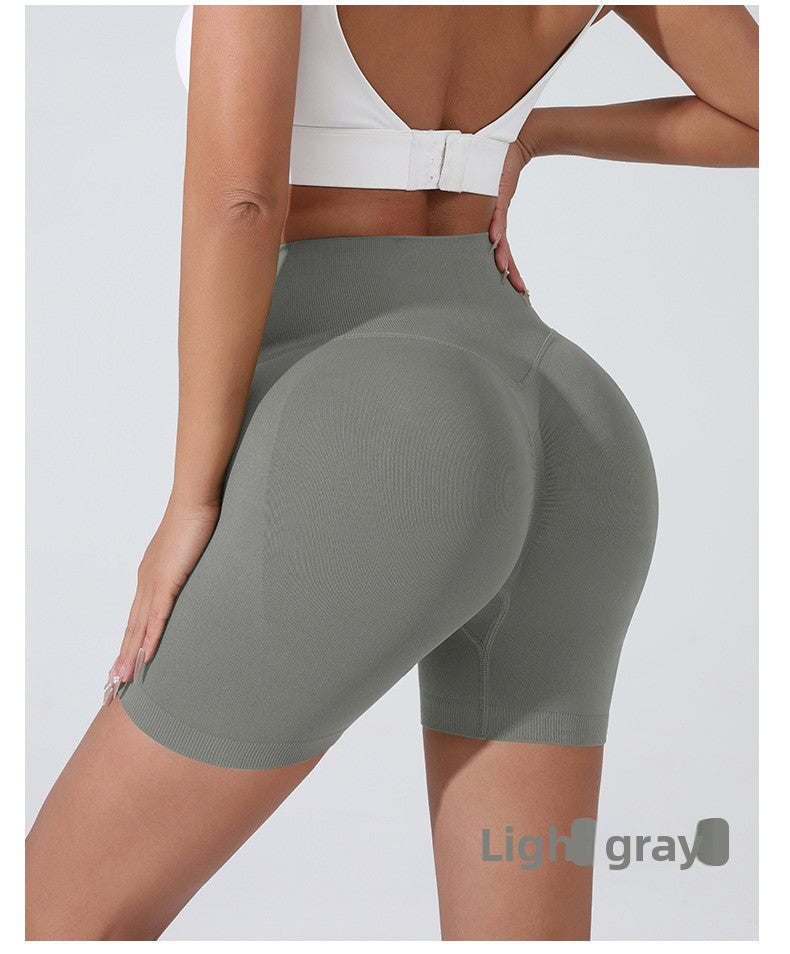 Kinetiv Women's Tummy Control Yoga Shorts - High-Waist Gym Shorts