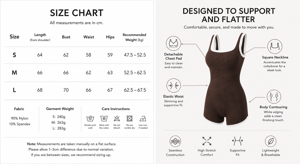 Kinetiv Women's Seamless Yoga Bodysuit — One-Piece with Removable Chest Pads