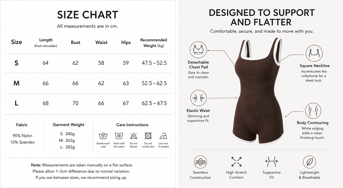 Kinetiv Women's Seamless Yoga Bodysuit — One-Piece with Removable Chest Pads