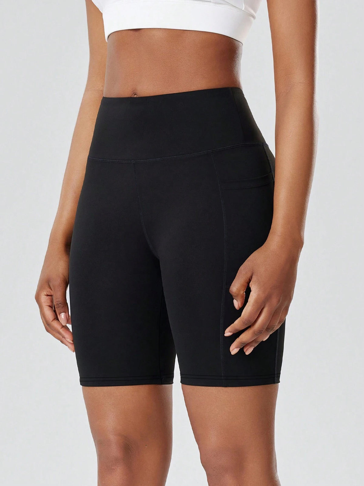 Kinetiv Women's Yoga Shorts with Hip Pocket - Everyday Gym Shorts